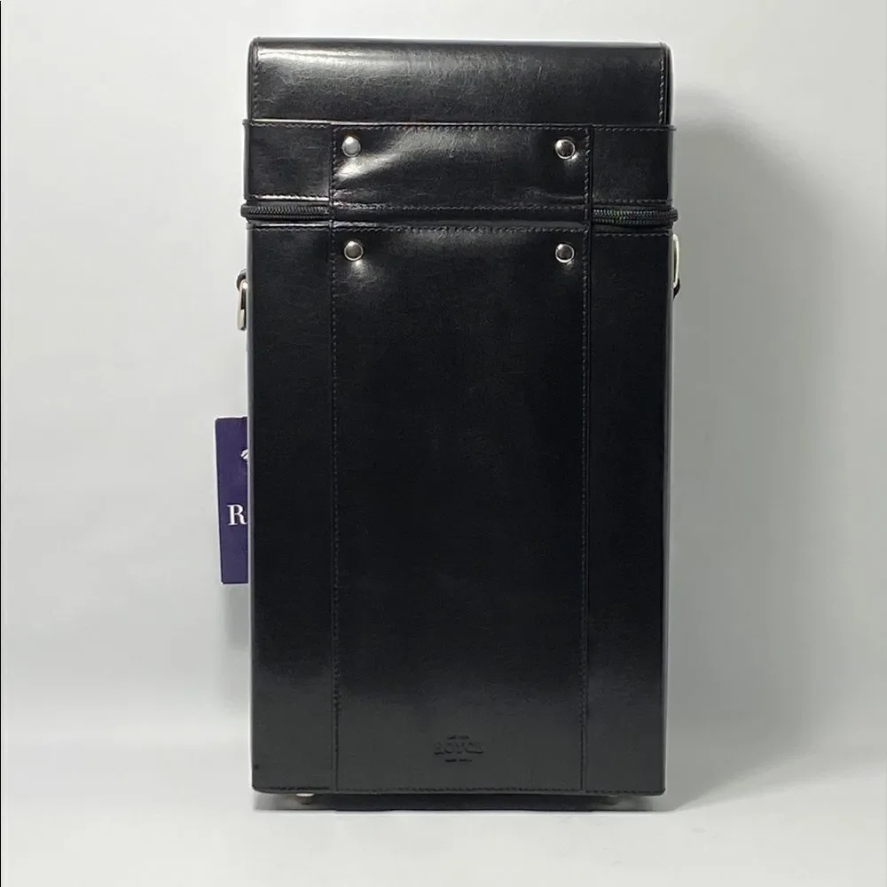ROYCE New York Leather Connoisseur Wine Carrier